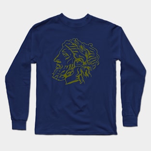 Zeus Engraved Portrait Long Sleeve T-Shirt